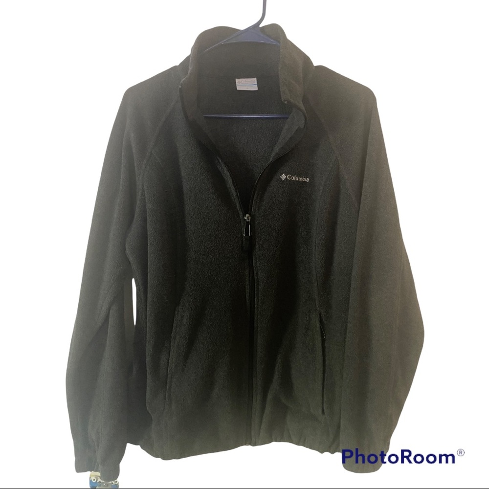 Women’s Columbia Dark Grey Fleece Zip Jacket SZ M